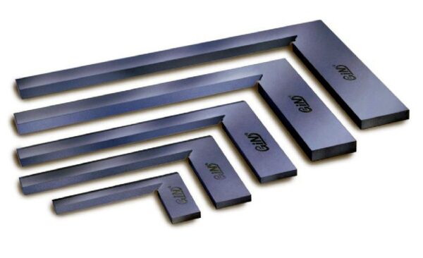 Esquadro de aço temperado com fio de luz de 70 x 8 x 100mm modelo H304