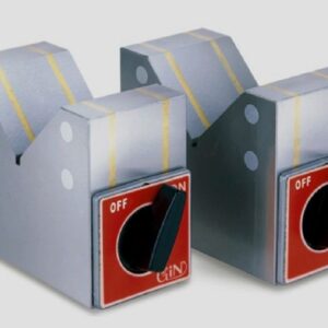 Disposit. porta peças magnetico (em V) em par de 100 x 50 x 80mm, com força de tração de 20kgs.