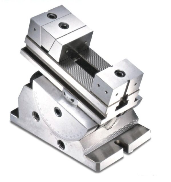 Morsa de precisão inclinável c/abertura de 110mm e larg.mordentes de 120mm