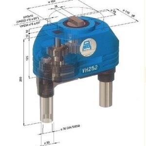 Cabeçote multiplo mod. VH-253D com 03 eixos ajustaveis a 120º