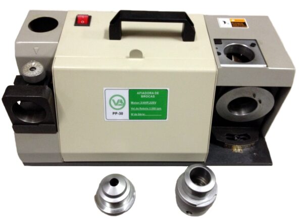 Afiadora de brocas com capacidade de 3 - 30mm, utiliza pinças ER-20/ER-40 para 220V monofasico