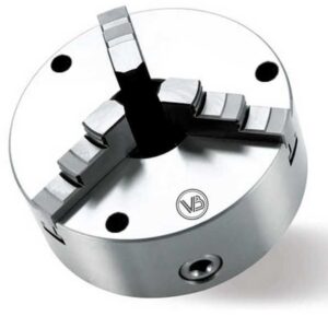 Placa universal com 02 jogos de 03 castanhas de 160mm com furação frontal
