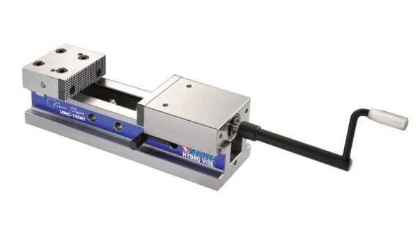 Morsa Hidraulica Fixa com abertura de 309mm e largura dos mordentes de 159,6mm