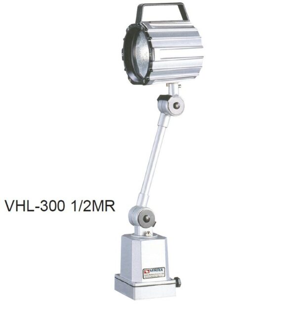 Luminária blindada c/ lâmpada halógena e articulação c/ haste 200mm p/ 220V