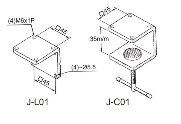 Cantoneira de fixação para luminárias VHL-300 ou VHL-30