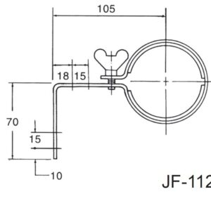 Elemento de fixação para luminárias VHL-W