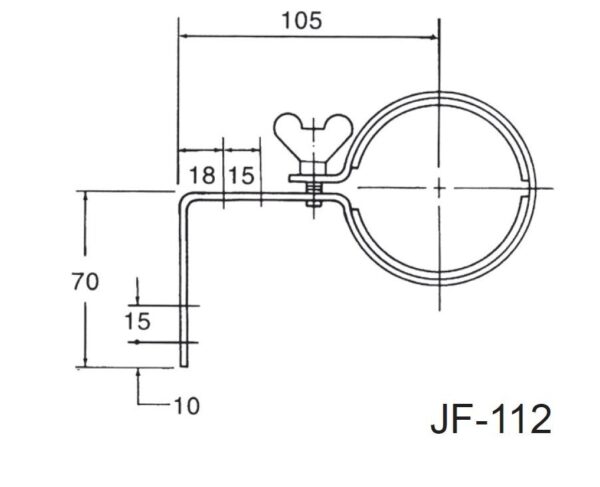 Elemento de fixação para luminárias VHL-W