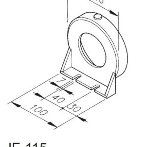 Suporte de fixação para luminárias VHL-W