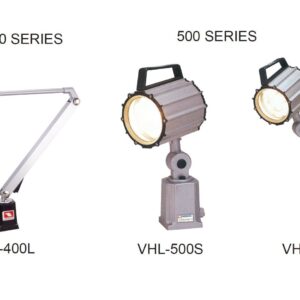 Luminária blindada com lâmpada halógena c/ haste 220 x 220mm p/ 220V