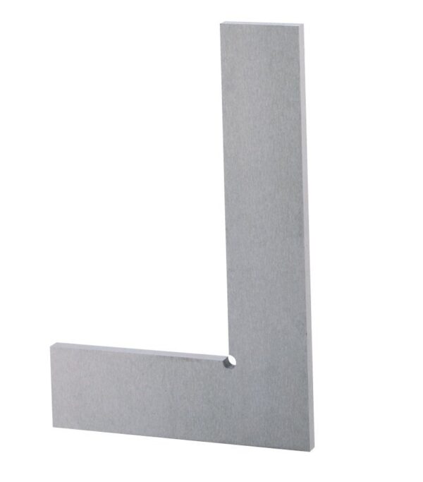 Esquadro com base de aço temperado de 130 x 6 x 202mm(h)