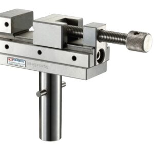 Morsa para fixar haste porta eletrôdo com abertura de 50mm em aço inox