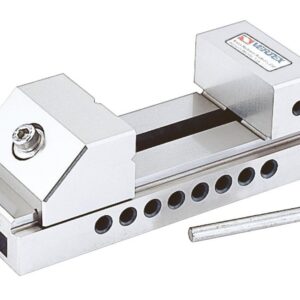 Morsa de precisão em aço inox c/abertura de 100mm e larg.mordentes de 73mm