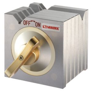 Disposit. porta peças quadrado c/magnet. incorporado de 150x150x150mm(h) - força 50kgs. no "V"