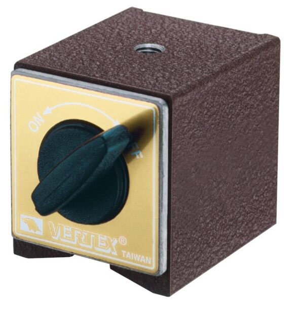 Base magnética simples de 62 x 50 x 55mm(h) - força de 75Kgf.