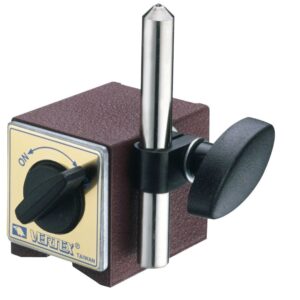 Base magnética simples de 60 x 50 x 55mm(h) c/ furo de 12mm - força de 80Kgf.