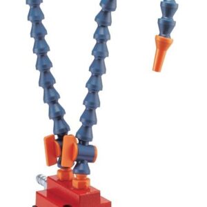 Base magnética c/ 2 bicos de refrigeração de 62 x 50 x 55,5mm(h) força 75 Kgf.