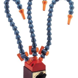 Base magnética c/ 3 bicos de refrigeração de 62 x 50 x 55,5mm(h) força 75 Kgf.