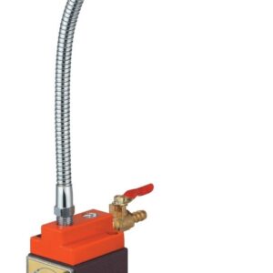 Base magnética c/ 1 bico de refrigeração metalico de 62 x 50 x 55,5mm(h) força 75 Kgf.