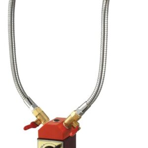 Base magnética c/ 2 bicos de refrigeração metalico de 62 x 50 x 55,5mm(h) força 75 Kgf.