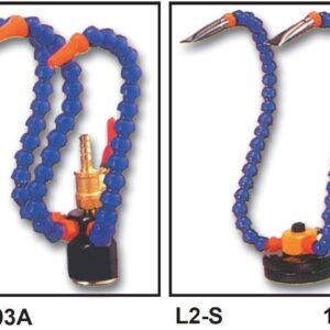 Base magnética c/ 3 bicos de refrigeração e valvula - força de 15Kgf.