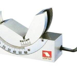Bloco angular com "V a 90º" para posicionar de 0 a 60º c/ micro ajuste