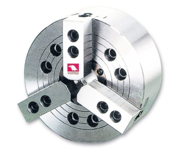 Placa automática de 3 castanhas de 254mm com passagem de 75mm