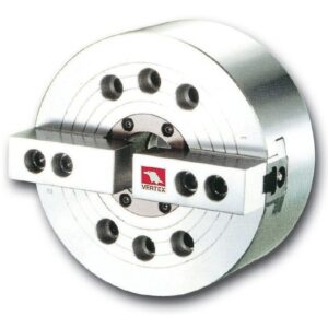 Placa automática de 2 castanhas de 135mm com passagem de 33mm