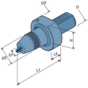 Mandril de aperto rapido de 1 - 13mm para VDI-30 norma DIN-69880