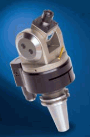 Cabeçote angular regulavel de 0 - 90º mod. TAV-10P p/trabalhar c/pinças ER-16 c/ haste BT-40 MAS-403