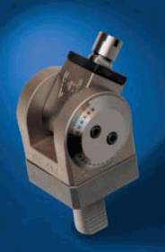 Cabeçote angular regulavel de 0 - 90º mod. TAV-10P p/trabalhar c/pinças ER-16 c/ haste VDI-20
